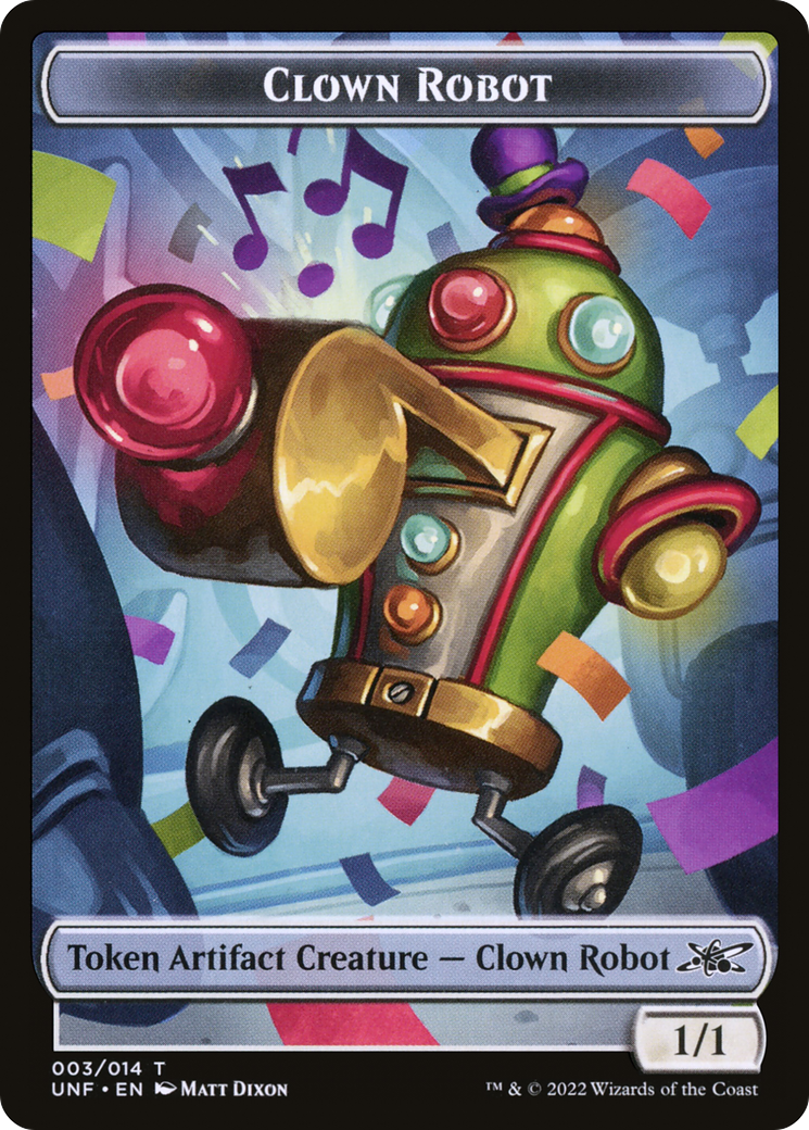 Clown Robot  [Foil]  (UNF-003) - [Unfinity Tokens] - Trinity Hobby