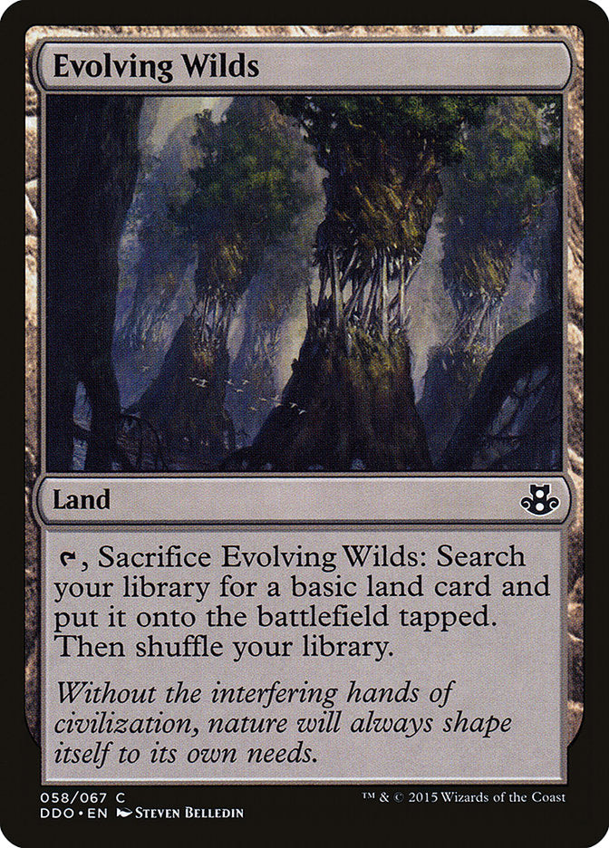 Evolving Wilds [Duel Decks: Elspeth vs. Kiora] - Trinity Hobby