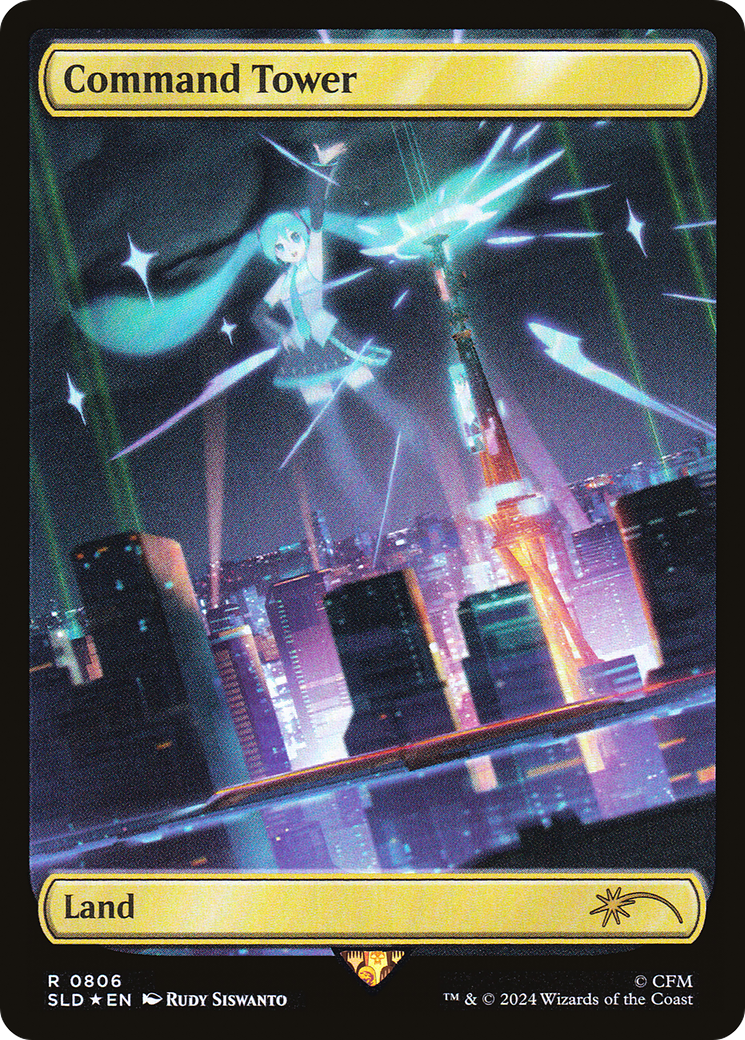 Command Tower  [Foil]  (SLD-806) - [Secret Lair Drop] (Borderless) - Trinity Hobby