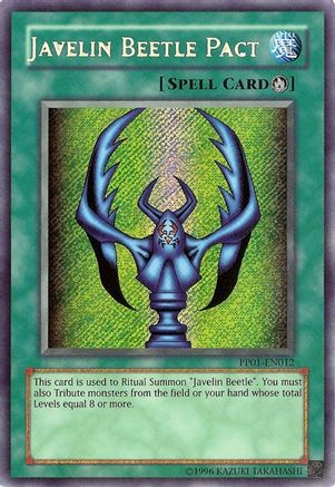 Javelin Beetle Pact [PP01-EN012] Secret Rare - Trinity Hobby