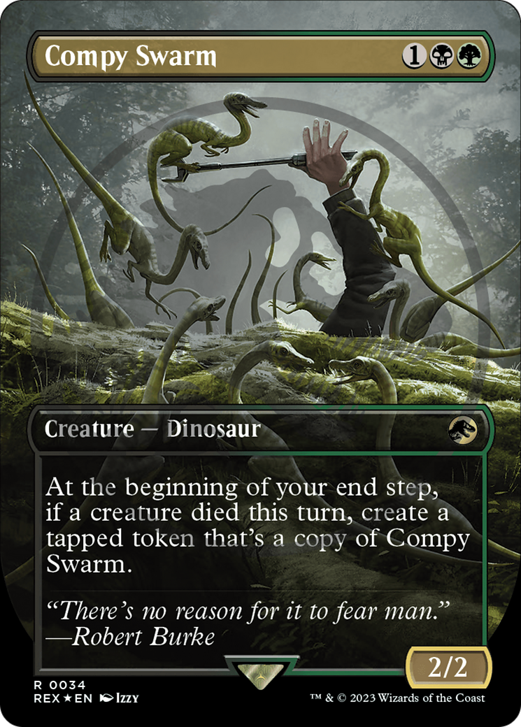 Compy Swarm (Emblem) (Borderless) [Jurassic World Collection Tokens] - Trinity Hobby