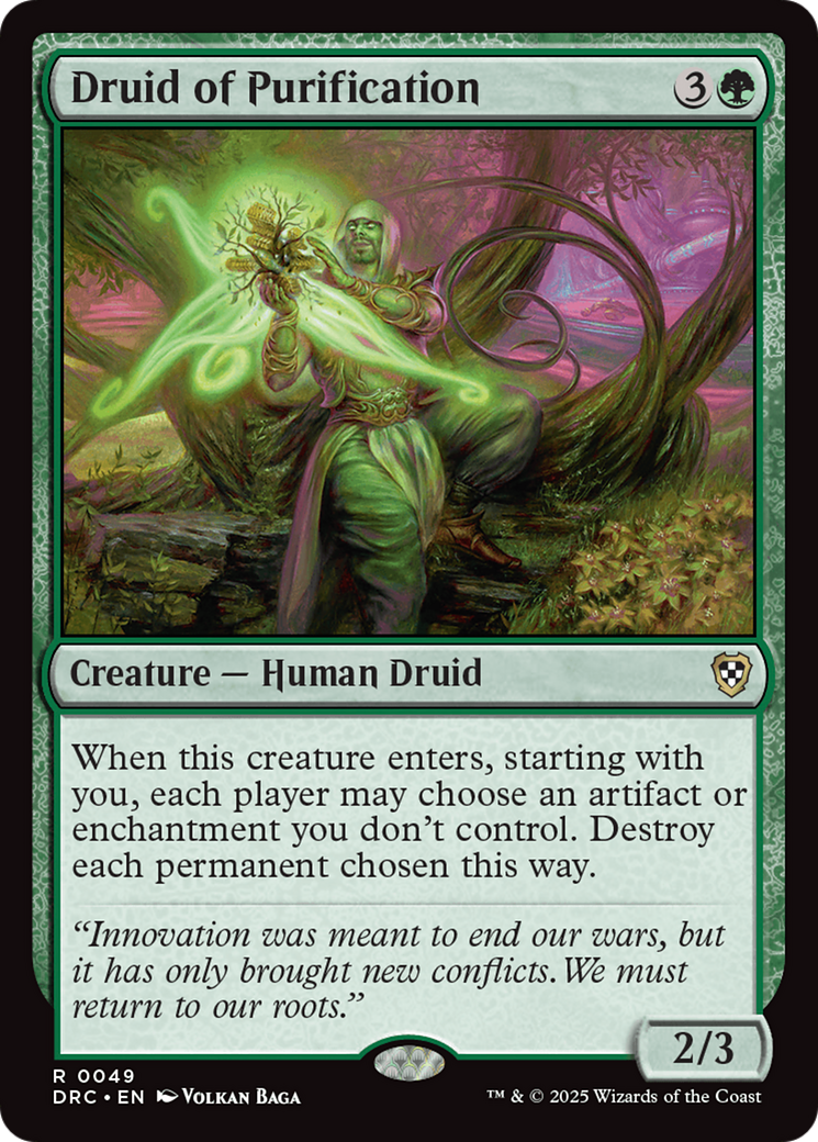 Druid of Purification [Aetherdrift Commander] - Trinity Hobby