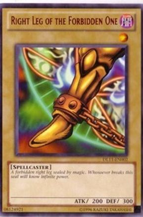 Right Leg of the Forbidden One (Red) [DL11-EN002] - Duelist League Promo Unlimited - Rare - Trinity Hobby