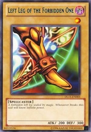 Left Leg of the Forbidden One (Blue) [DL11-EN003] - Duelist League Promo Unlimited - Rare - Trinity Hobby