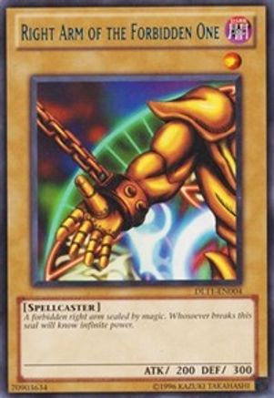 Right Arm of the Forbidden One (Blue) [DL11-EN004] Rare - Trinity Hobby
