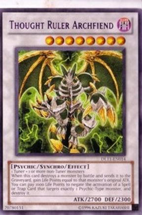 Thought Ruler Archfiend (Purple) [DL11-EN014] Rare - Trinity Hobby