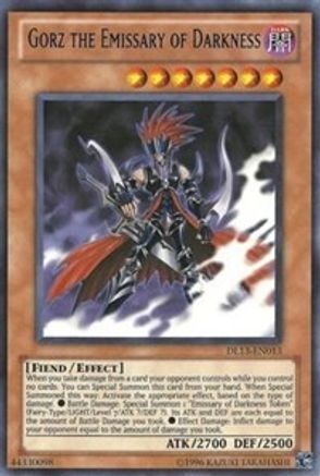 Gorz the Emissary of Darkness (Blue) [DL13-EN013] Rare - Trinity Hobby