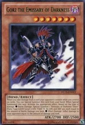 Gorz the Emissary of Darkness (Green) [DL13-EN013] - Duelist League Promo Unlimited - Rare - Trinity Hobby