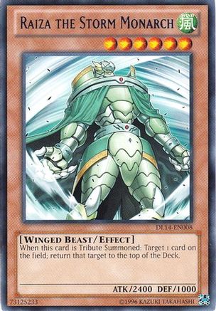 Raiza the Storm Monarch (Blue) [DL14-EN008] - Duelist League Promo Unlimited - Rare - Trinity Hobby