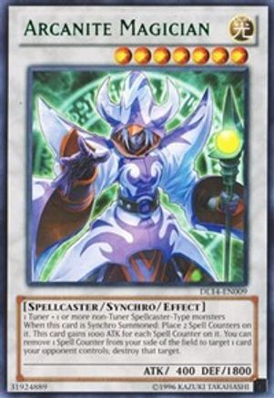 Arcanite Magician (Green) [DL14-EN009] - Duelist League Promo Unlimited - Rare - Trinity Hobby