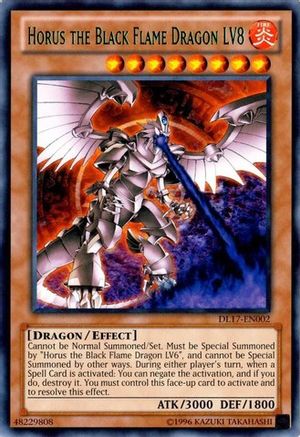Horus the Black Flame Dragon LV8 (Green) [DL17-EN002] Rare - Trinity Hobby