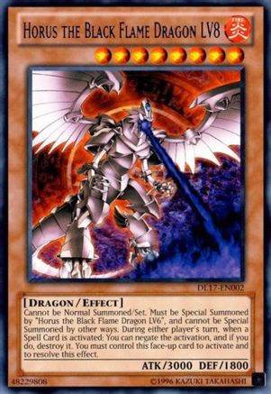 Horus the Black Flame Dragon LV8 (Purple) [DL17-EN002] Rare - Trinity Hobby
