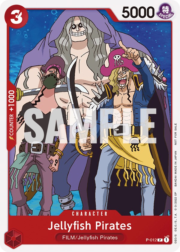 Jellyfish Pirates (One Piece Film Red) (P-012) - [One Piece Promotion Cards] - Trinity Hobby