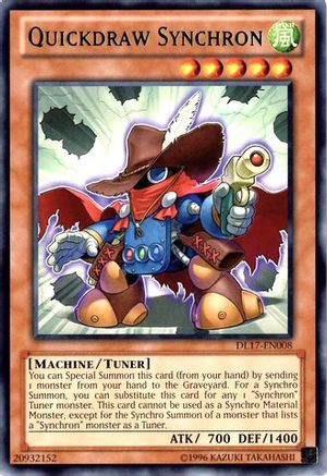 Quickdraw Synchron (Green) [DL17-EN008] - Duelist League Promo Unlimited - Rare - Trinity Hobby