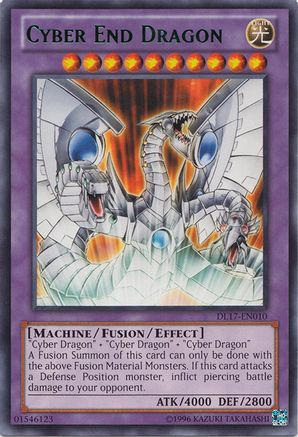 Cyber End Dragon (Green) [DL17-EN010] Rare - Trinity Hobby