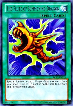 The Flute of Summoning Dragon (Blue) [DL17-EN013] - Duelist League Promo Unlimited - Rare - Trinity Hobby