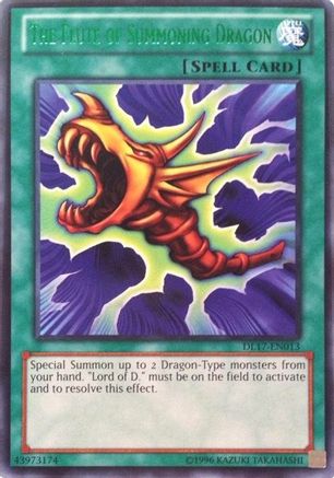 The Flute of Summoning Dragon (Green) [DL17-EN013] - Duelist League Promo Unlimited - Rare - Trinity Hobby