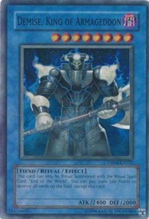 Demise, King of Armageddon [DR04-EN155] Super Rare - Trinity Hobby