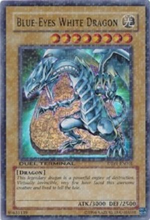 Blue-Eyes White Dragon [DTP1-EN001] Super Rare - Trinity Hobby