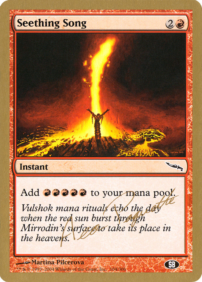 Seething Song (Aeo Paquette) (SB) [World Championship Decks 2004] - Trinity Hobby