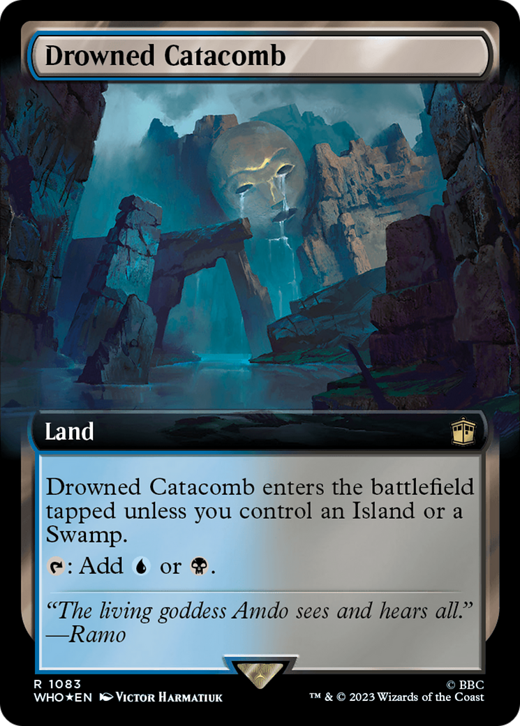 Drowned Catacomb (Extended Art) (Surge Foil) [Doctor Who] - Trinity Hobby