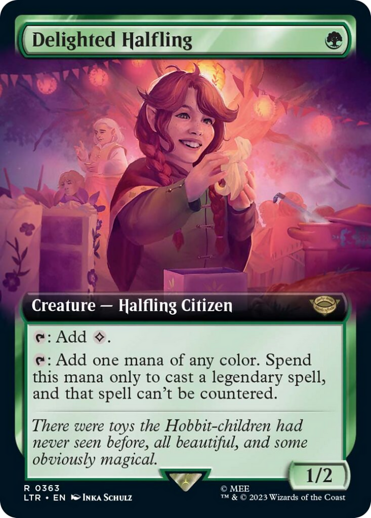Delighted Halfling (Extended Art) [The Lord of the Rings: Tales of Middle-Earth] - Trinity Hobby