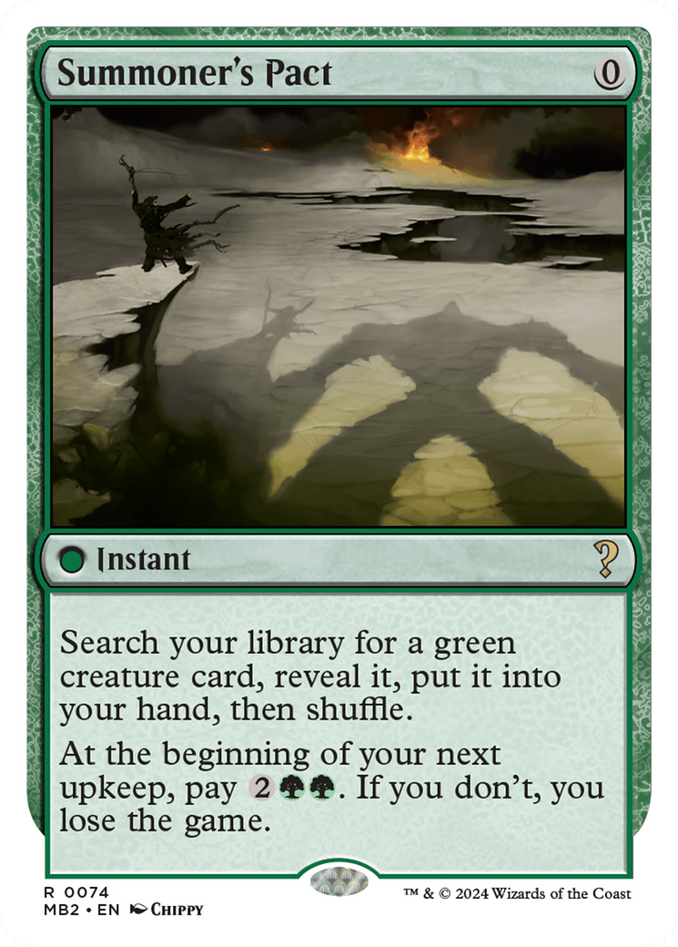 Summoner's Pact (White Border) [Mystery Booster 2] - Trinity Hobby