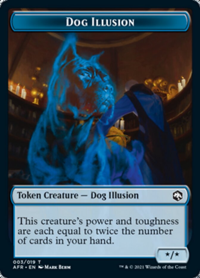 Dog Illusion // Guenhwyvar Double-Sided Token [Dungeons & Dragons: Adventures in the Forgotten Realms Tokens] - Trinity Hobby