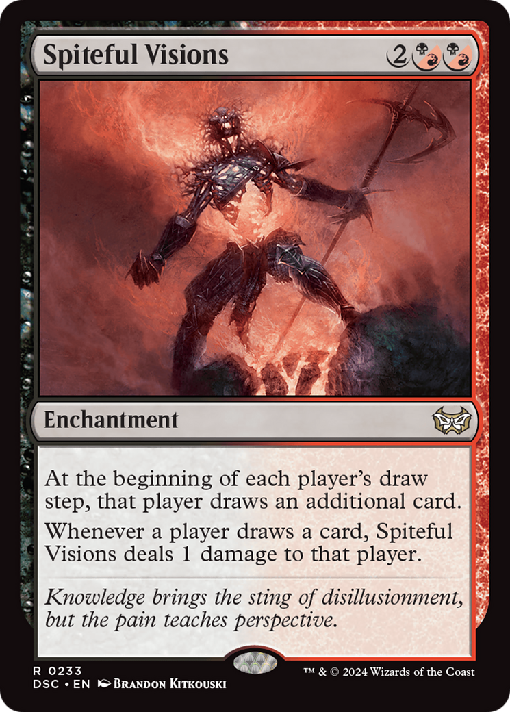 Spiteful Visions [Duskmourn: House of Horror Commander] - Trinity Hobby