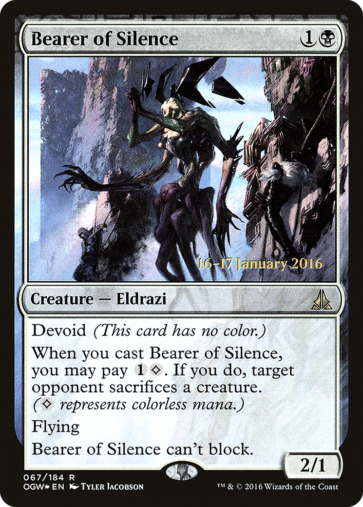 Bearer of Silence [Oath of the Gatewatch Prerelease Promos] - Trinity Hobby