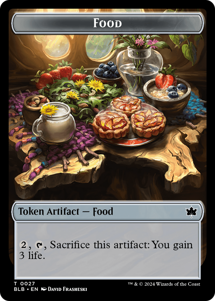 Food // Pawpatch Recruit Double-Sided Token [Bloomburrow Tokens] - Trinity Hobby