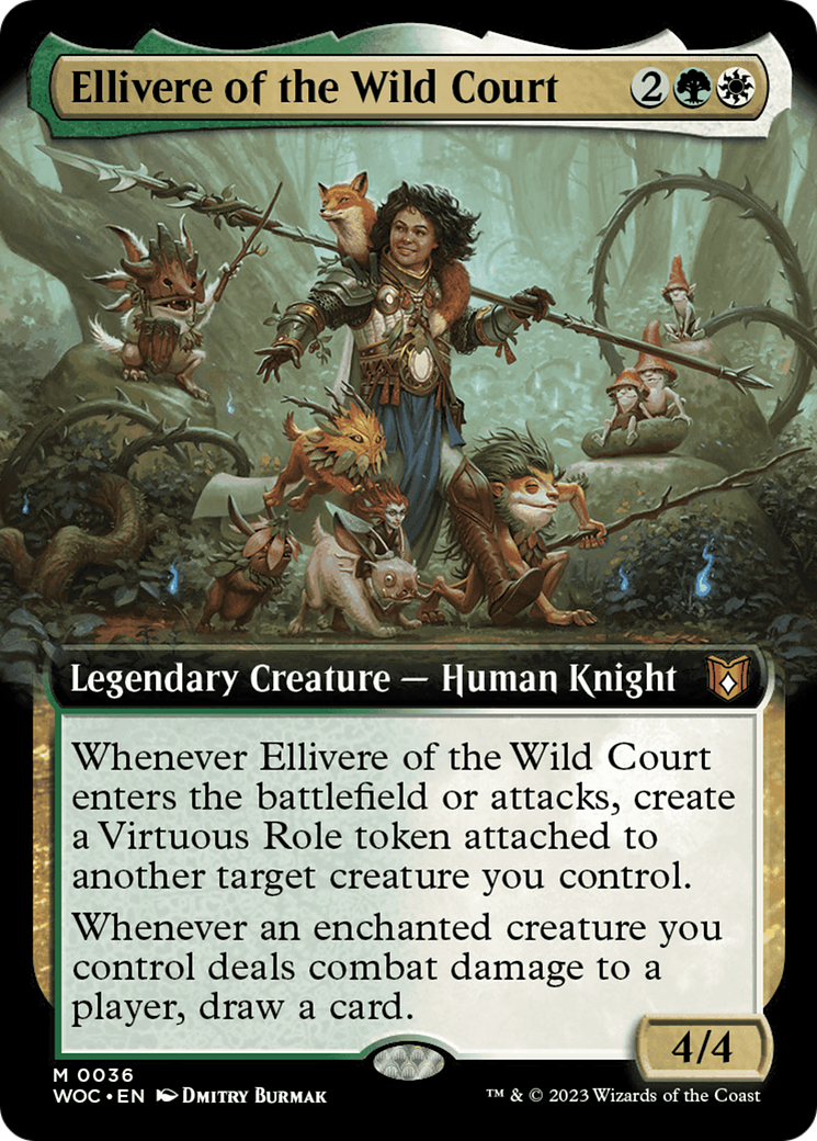Ellivere of the Wild Court (Extended Art) [Wilds of Eldraine Commander] - Trinity Hobby