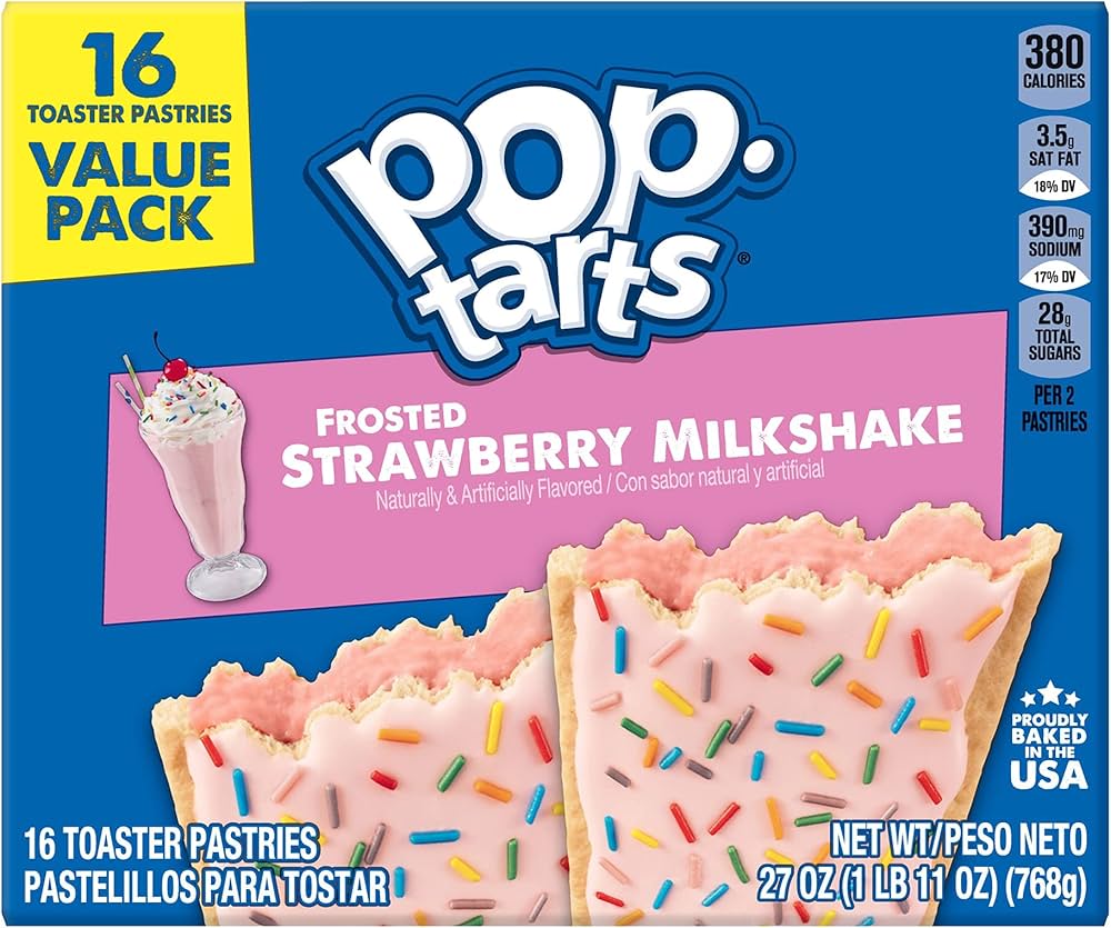 Kellogg's Pop-Tarts Frosted Strawberry Milkshake (1 Pack) - Trinity Hobby