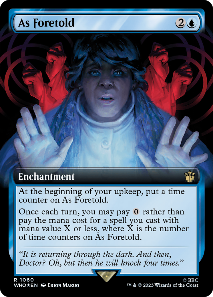 As Foretold (Extended Art) (Surge Foil) [Doctor Who] - Trinity Hobby