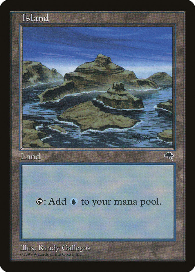 Island (Signature on Right / Blue Sky) [Tempest] - Trinity Hobby