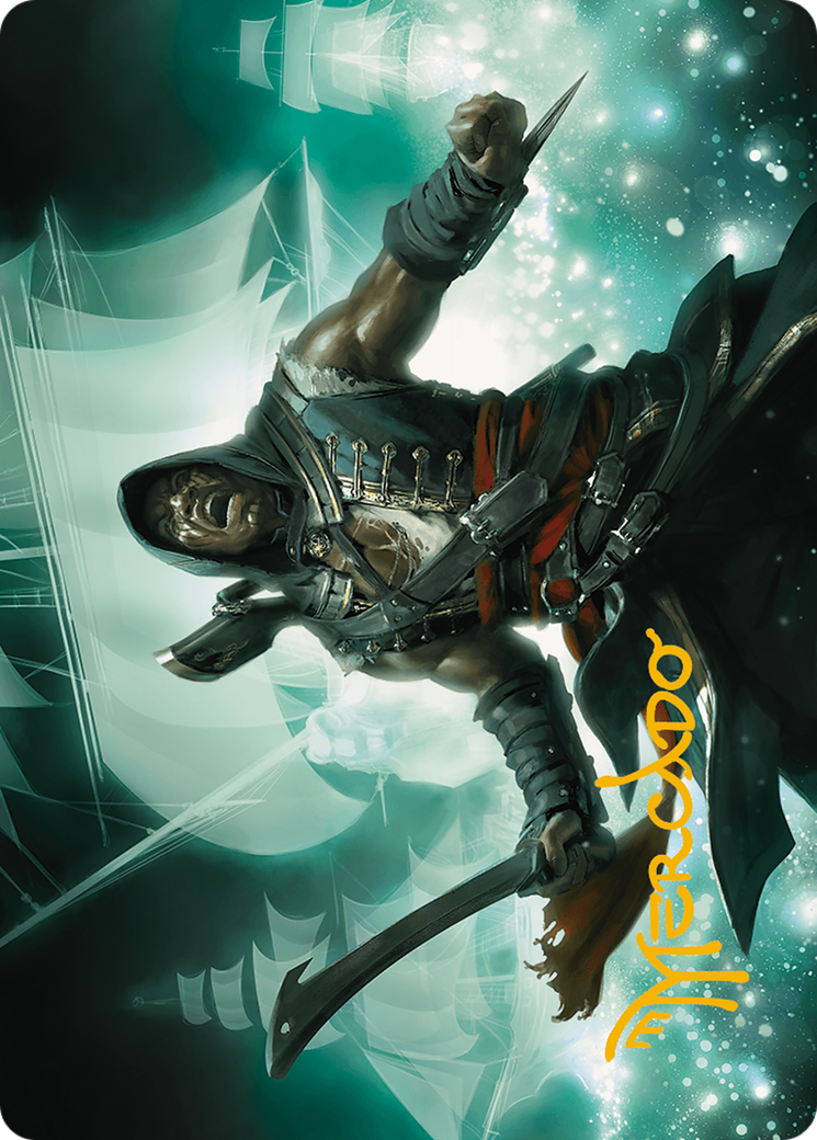 Adewale, Breaker of Chains Art Card (Gold-Stamped Signature)  (ASACR-014) - [Assassin's Creed Art Series] (Borderless) - Trinity Hobby