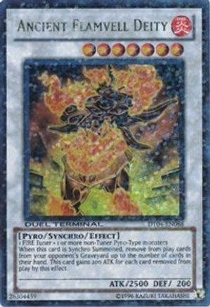 Ancient Flamvell Deity [DT04-EN088] Ultra Rare - Trinity Hobby