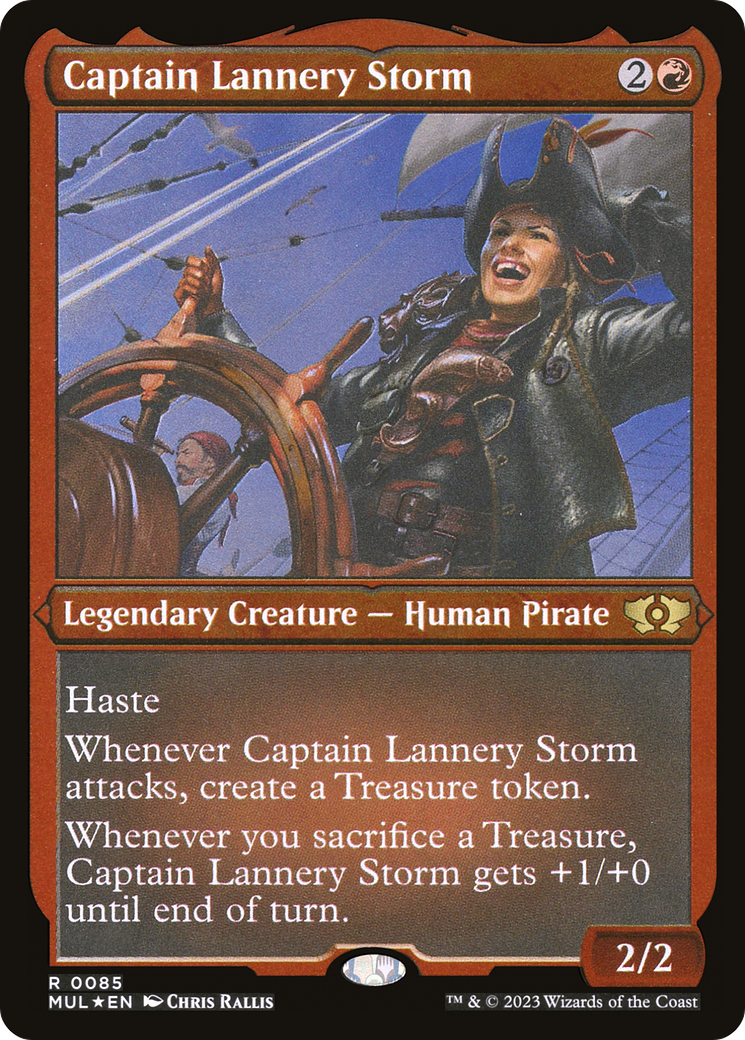 Captain Lannery Storm (Foil Etched)  [Foil]  (MUL-085) - [Multiverse Legends] - Trinity Hobby