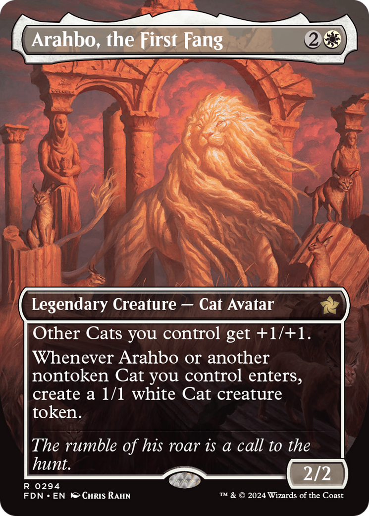 Arahbo, the First Fang (Borderless) [Foundations] - Trinity Hobby