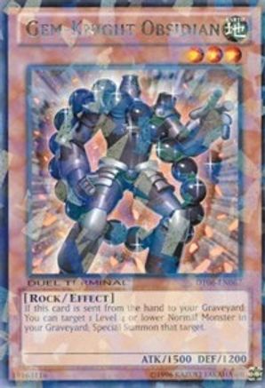 Gem-Knight Obsidian [DT06-EN067] Rare - Trinity Hobby