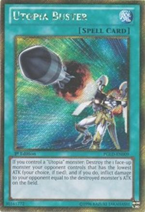 Utopia Buster [PGLD-EN009] Gold Secret Rare - Trinity Hobby