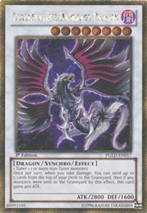Blackfeather Darkrage Dragon [PGLD-EN017] Gold Secret Rare - Trinity Hobby