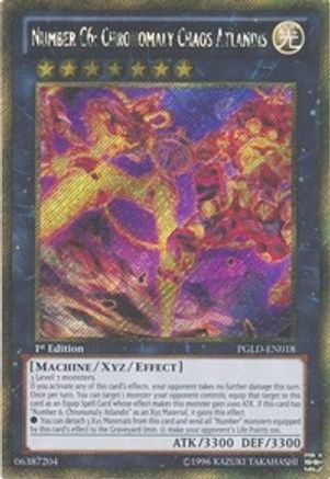 Number C6: Chronomaly Chaos Atlandis [PGLD-EN018] Gold Secret Rare - Trinity Hobby