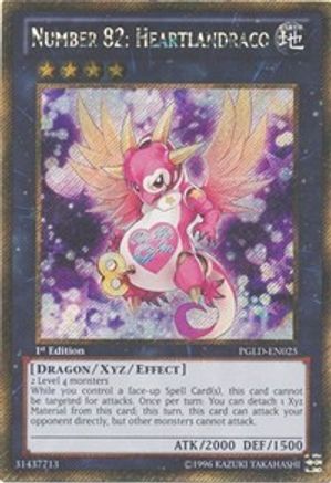 Number 82: Heartlandraco [PGLD-EN025] Gold Secret Rare - Trinity Hobby