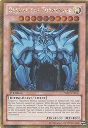 Obelisk the Tormentor [PGLD-EN030] Gold Secret Rare - Trinity Hobby