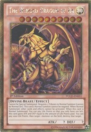 The Winged Dragon of Ra [PGLD-EN031] Gold Secret Rare - Trinity Hobby