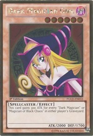 Dark Magician Girl [PGLD-EN033] Gold Rare - Trinity Hobby