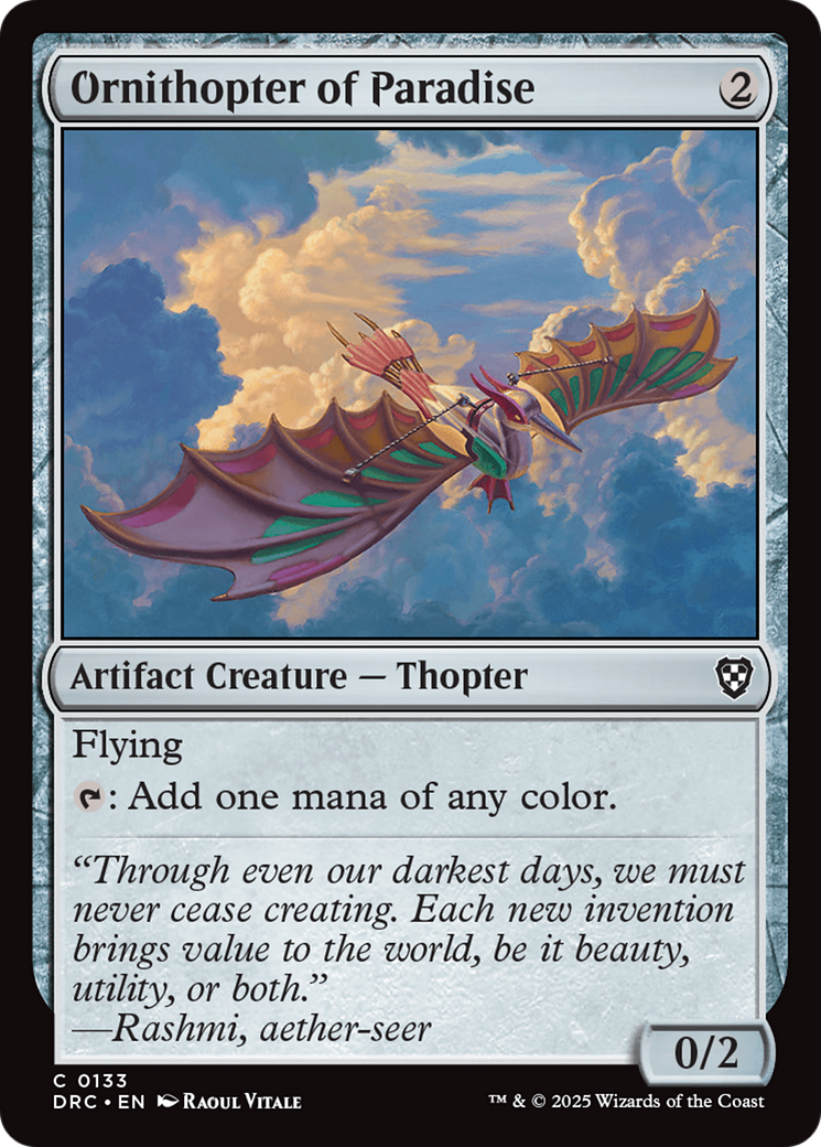 Ornithopter of Paradise [Aetherdrift Commander] - Trinity Hobby