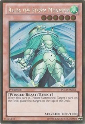 Raiza the Storm Monarch [PGLD-EN062] Gold Rare - Trinity Hobby