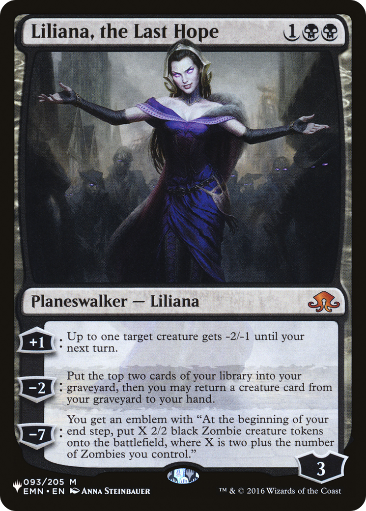 Liliana, le dernier espoir [La liste] 